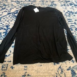 NWT Banana Republic Black Long Sleeve Shirt